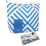 AZIDWERYQ Weinklopfenbeutel Leichte, undcovere Wiederverwendbare isolierte Weinkühlertasche mit Griff und Liner-Beutel für Picknick, BYOB-Restaurant, Party, Abendessen