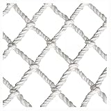 Yimihua Safety Net Fall Prevention Netto Nylon Net Seil Balkon Schutz Nettoisolation Katzenfest Nettogebäude Kinder Treppenzaun 10 cm Mesh, 6mm Seil(Size:2 * 6M(7 * 20ft))