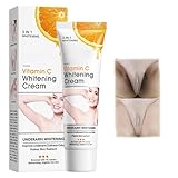 Intimate Area Whitening Cream - Vitamin C Dark Spot Remover Cream, Aufhellungscreme Intim Bleaching Creme, Bleichcreme Haut, Hautaufhellende Creme für Dunkle Haut Repariert und Stellt Aufhellung