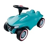 BIG Bobby Car Neo Azur - Rutschauto ab 1 Jahr, Limitierte Auflage in der Trendfarbe 2023 Azur-Blau, Auto für Kinder mit Flüsterreifen, Sicherheits-Lenkrad und Hupe, 1-5 Jahre (max. 50 kg)