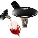 Oxytwister Weinbelüfter & Ausgießer, Universelles Wein Zubehör für Weinliebhaber, mit 2-in-1 Funktion, Wein Gadget zur Verbesserung von Geschmack und Aroma, Passt auf alle Flaschen