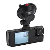 3-Kanal-Dashcam, 5-MP-Dashcam Vorne, Hinten und Innen, Dreifache Dashcam, Integriertes WLAN, G-Sensor, Bewegungserkennung, Nachtsicht