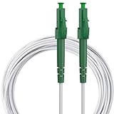 Glasfaserkabel LC/APC auf LC/APC - Patchkabel | Simplex Singlemode FTTH Glasfaser LWL Lichtwellenleiter Kabel LC/LC - Deutsche Telekom, Deutsche Glasfaser, Vodafone, 1&1, Fritzbox (2 meter)