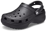 Crocs Classic Platform Clog W Schwarze Damenpantoffeln 39/40