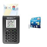REINER SCT tanJack Photo QR I Chip chipTAN-Tan Generator für Online Banking & Panasonic eneloop AAA/Micro