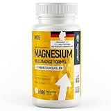 Magnesium Komplex, 180 Tabletten - 600 mg elementares PREMIUM, 5 hochwertige Formen: Magnesium Bisglycinat, Magnesiumcitrat, Malat & Oxid - Optimale Bioverfügbarkeit