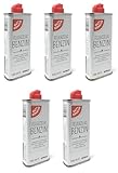 5 Stück Gut & Günstig Feuerzeugbenzin Feuerzeug Benzin 125 ml mit Kunststoff-Ventil