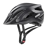 uvex viva 3 - leichter Allround-Helm für Damen und Herren - individuelle Größenanpassung - waschbare Innenausstattung - black matt - 52-57 cm