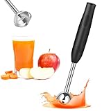 RISVOWO Pürierstab, Stabmixer Elektrischer, multifunktional, 400W Pürierstab Edelstahl, Turbo-Funktion für Babynahrung, Suppe, Smoothies, Püree, Sauce hand blender (Schwarz)