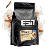 ESN Instant Rice Pudding, Natural, 3000 g, mit wenig Fett & ohne Zucker - made in Germany