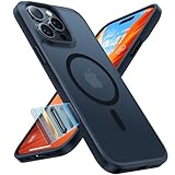 TORRAS für iPhone 16 Pro Hülle für MagSafe 18N Magnetkraft Zertifizierte Militärschutz mit Tastenschutz Kratzfest Handyhülle iPhone 16 Pro Case Stoßfest Tolle Haptik Schutzhülle Cover Matt Schwarz