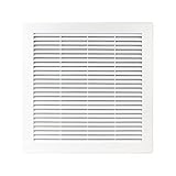 Lüftungsgitter 30 x 30 cm Abschlussgitter Insektenschutz 300 x 300 mm weiß Gitter Lüftung TRU 10