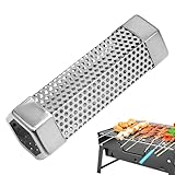 Räucherrohr für Pelletgrill, heißgeräuchertes Rohr, Edelstahl, aromatisiertes Grillzubehör, hocheffizientes Pellet-Räucherrohr für Hinterhof-Grill, Camp-Kochen und Heckklappe im Freien