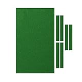 Billardtuch, professioneller Billardtisch, Filz, passend für Standard-Tisch, Snooker, Indoor-Sportspiele, Tischdecke mit Kissen-Streifen, Grün, Größe: 2,8 + 1 m