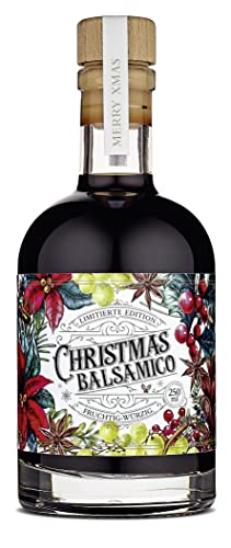 WAJOS Christmas Balsamico 250ml – Essigzubereitung (3% Säure) | Balsamico Essig mit Zimt, Sternanis und Pflaumen | Balsamico Creme zur Weihnachtszeit