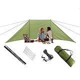 Varatiktok Strandwindbreaker Windbrecher Strand Garten Windschutz Zum Camping Karawanen Sonnenschutzhaut Hoher Windpause Mit Gegs Seil Und Aufbewahrungsbeutel Camping-Windschutzscheibe