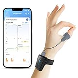 ViATOM Pulsoximeter mit Bluetooth, Sauerstoffsättigung Messgerät Finger und Handgelenk, tragbarer Schlafmonitor Blutsauerstoffmessgerät Finger mit Profi-APP&PC-Bericht