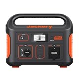 Jackery Explorer 500 Tragbare Powerstation, 518Wh Solargenerator Stromspeicher mit 230V/500W (Spitze 1000W) Steckdose, Mobile Stromversorgung mit LCD-Anzeige für Camping, Wohnmobil-Generalüberholt