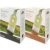 Maybach Grauer Burgunder (1 x 3,0l) & Pinot Blanc Weißer Burgunder trocken Bag-in-Box (1x3l)