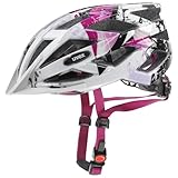 uvex air Wing - Leichter Allround-Helm für Damen und Herren - individuelle Größenanpassung - erweiterbar mit LED-Licht - White-pink - 52-57 cm