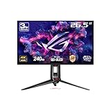 ASUS ROG Swift OLED PG27UCDM - 27 Zoll 4K UHD Gaming Monitor - 240 Hz, 0.03ms GtG, G-Sync, FreeSync, AdaptiveSync, KVM Switch, HDR 400 - QD-OLED, 16:9, 90W USB-C, DP 2.1, HDMI 2.1, USB-Hub, Ergo.