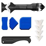 DOETYD 9 PCS Silikon Entferner Werkzeug Dichtungsmittel Entferner Werkzeug Silikon Entferner Werkzeug für Caulking Mörtel Entferner Finishing Küche Bad