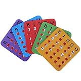 Bingo-Ritter, 5-teiliges Bingo-Spiel mit Gleitschienen – Bingo-Karten für traditionelle Bingo-Karten | Set mit 5 Sliding Bingo-Karten | Logic Game for Fingertips – für Schule