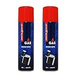 2 x 300 ml Feuerzeuggas für Feuerzeuge und Flambierbrenner.