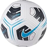 Nike CU8047 Unisex – Erwachsene Academy-Team Fußball Ball, White/Black/Lt Blue Fury, 5