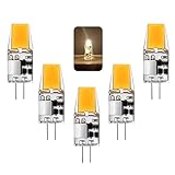 G4 Led Lampen, 5W G4 LED Birnen, G4 Led Leuchtmittel Ersatz 50W Halogenlampen, 500LM, LED G4 Warmweiß 3000K, 12V AC/DC, Kein Flackern, Nicht Dimmbar, 360 Grad Licht G4 LED Glühbirnen, 5er Pack