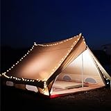 Yunxwd 40 LED-Lichterketten 6M, warmweiße runde Kugel-Lichterkette mit IR-Fernbedienung, batteriebetrieben, IP44 wasserdicht für Camping-Party im Freien(6M 40LED-Warmweiß)