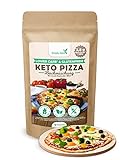 Simply Keto Lower Carb* & Keto Pizza Backmischung - Für 2x Pizza oder 1x Pizzablech - Nur 2,8g Kohlenhydrate pro 100g - Vegan Protein - Glutenfrei & Kalorienarm - 290g