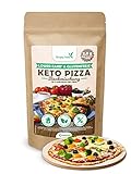 Simply Keto Lower Carb* & Keto Pizza Backmischung - Für 2x Pizza oder 1x Pizzablech - Nur 2,8g Kohlenhydrate pro 100g - Vegan Protein - Glutenfrei & Kalorienarm - 290g