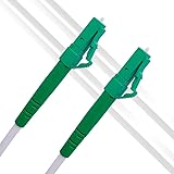 Elfcam® - 12m Glasfaserkabel LC/APC (9°) Polieren Stecker auf LC/APC (9°) Polieren Stecker Singlemode (OS2) Simplex,Deutsche Telekom FTTH Lichtwellenkabel Weiß, 12 Meter