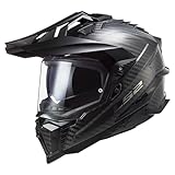 LS2, Motocrosshelm EXPLORER 06 Gloss Carbon, M