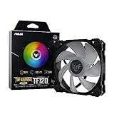TUF Gaming TF120 ARGB-Gehäuselüfter - Single Pack (1 Stück, Aura Sync, leiser adressierbarer ARGB Lüfter, PWM Steuerung)