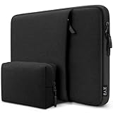 ZYB 13.3 Zoll Laptop Hülle,MacBook Air Tasche für MacBook Air 13 13.6 M4 M3 M2 M1 2025 2024-2012,MacBook Pro 14/13 M4 M3 M2 M1 2025 2024-2012,Surface Laptop Huawei etc 13' Schutzhülle Sleeve-Schwarz