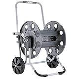 Claber Metal Gemini Schlauchwagen aus Metall, für große Gärten ideal