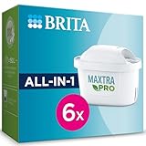 BRITA Wasserfilter-Kartusche MAXTRA PRO All-in-1 – 6er Pack (Halbjahresvorrat): Original BRITA Ersatzkartuschen für alle BRITA Kannen. Für frisches Wasser. Filtert PFAS, Chlor, Kalk & Metalle