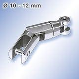 Power Ankerwirbel | A4 (V4A) Edelstahl rostfrei | stainless steel AISI 316 | rostfrei | glänzend poliert | mit Wirbel und Gelenk passend für Kette Ø 10-12 mm