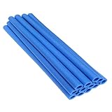 12 Stück Trampolinstangen Abdeckung, 88cm Trampolin Schaumstoff Rohre Stangenschutz Polster Ersatz Anti-Kollisions-Polsterung Geländer Zaunstange Schaumstoffhülsen für Rasen Fitness (Blue, 88X4.5cm)