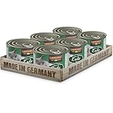 LEONARDO Nassfutter [6x200g Ente] | Getreidefreies Nassfutter für Katzen | Feuchtfutter Alleinfutter aus der Dose
