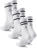 Occulto Damen & Herren Statement Tennis Socken 3er Pack (Modell: Leo) Happy 39-42