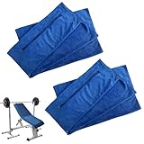 YUNXCNA Sporthandtuch, 2 Stück Fitness Handtuch, 120 x 50 cm Schweißabsorbierendes Sporthandtuch, Fitnesshandtuch mit Reißverschlusstasche, für Strandbaden, Sport im Freien, Dunkelblau
