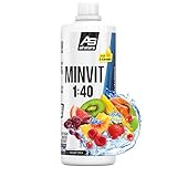 ALL STARS MINVIT Getränkekonzentrat – Intensiver Geschmackssirup mit Vitaminen und Mineralstoffen – zuckerarmer Getränkesirup für 40L Getränk – 1 Liter (Fruit-Mix)