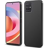 Filoto Soft Silikon Hülle für Samsung Galaxy A71 4G, Kameraschutz Stoßfest TPU Handyhülle, Anti-Fingerabdruck Unzerstörbare Starke Stoßfestigkeit Kratzfest Ultra Dünn Schutzhülle (Schwarz)