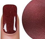 Emmi-Nail Acryl Pulver Maroon Glitter 10g – hochwertiges Acrylpuder für Naturnagelverstärkung, Nagelverlängerung mit Schablonen oder Tips – Stabil, leicht zu modellieren, geruchsarm