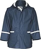 Playshoes Regenjacke Unisex Kinder Wind- und wasserdicht Regenmantel Regenbekleidung, marine, 128