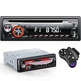 Autoradio mit CD DVD Freisprecheinrichtung, RDS/FM/AM Autoradio Bluetooth for 9V-24V FahrzeugeMP3 Player 1 DIN Autoradio mit 2 USB/SD/AUX