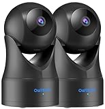 owltron Überwachungskamera innen, Babyphone mit Kamera mit Bewegungserkennung, 360 Grad WLAN Kamera überwachung innen mit APP für Hundekamera/Haustierkamera, Babyphone Kamera mit Nachtsicht, Alexa